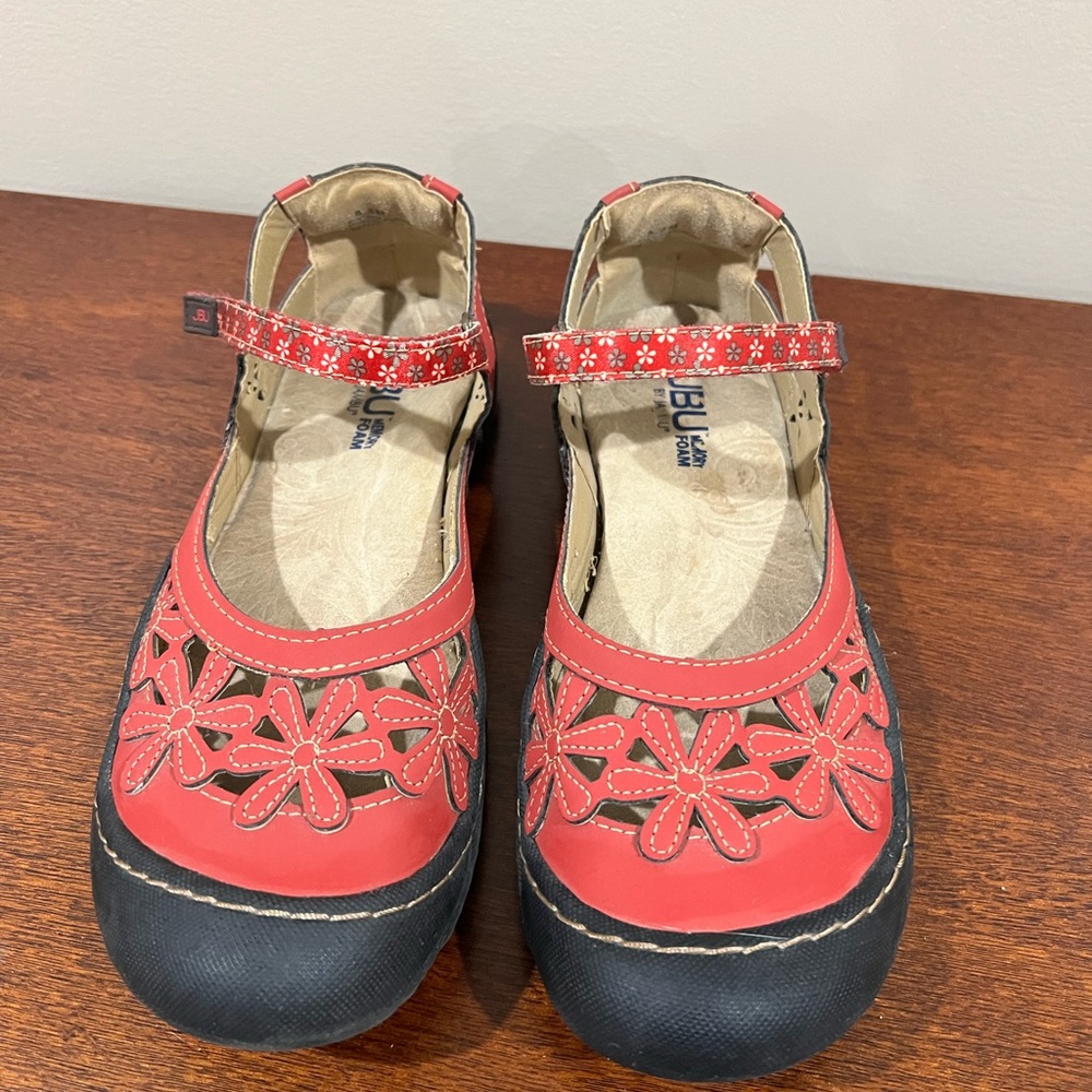JBU by JAMBU Designs ‘Wildflower’ Vegan Slip On Shoe Sandal 8.5